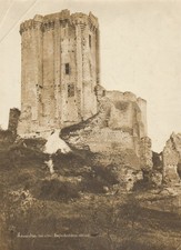 France Lavardin Castle Dungeon old large Photo M.H. 1887 later print