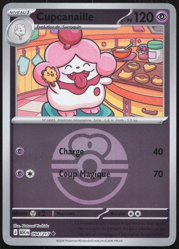 Carte pokémon cupcanaille - pokémon,