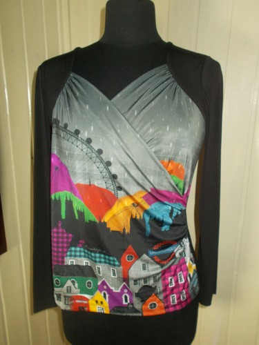 Tee shirt top col - top,