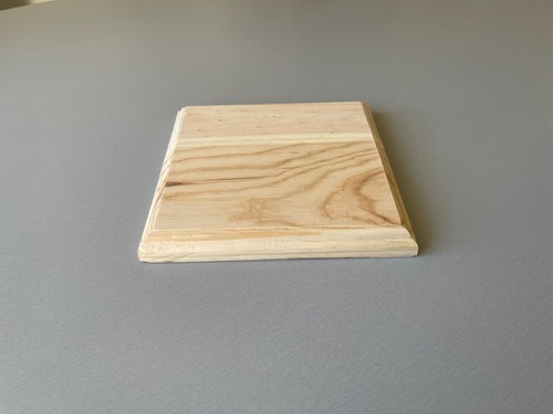 Socle carré bois - socle, brut