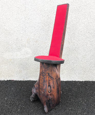 Chaise bois, chaise tronc