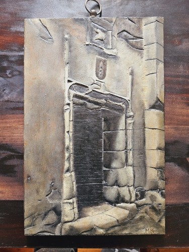 Tableau bois sculpté - tableau,, avec