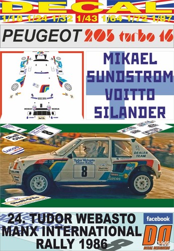 Decal peugeot 205 t16 - peugeot,