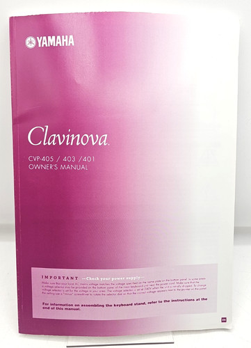 Yamaha clavinova cvp - clavinova, 403