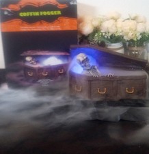 Cool Electric Halloween Coffin Fogger Prop-Works