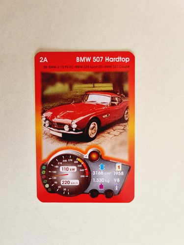 Bmw 507 hardtop carte - bmw, rara