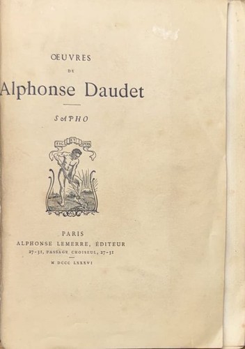 Daudet sapho - daudet,
