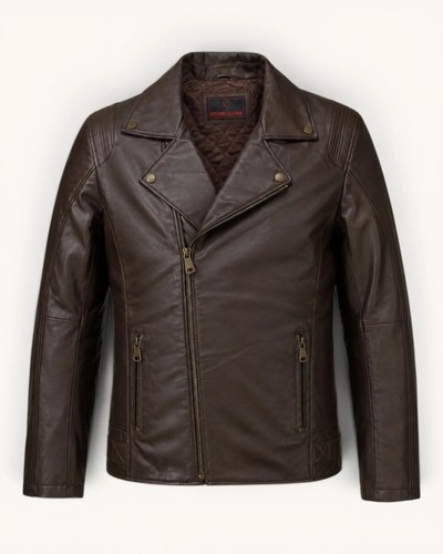 Blouson motard cuir - blouson, en