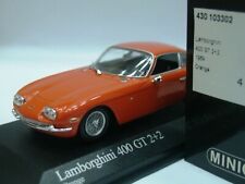 WOW EXTRÊMEMENT RARE Lamborghini 400 GT S2 2+2 1967 Orange 1:43 Minichamps-Es...