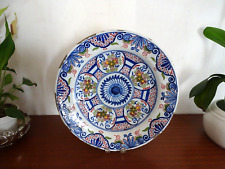 Grand plat faience de Delft