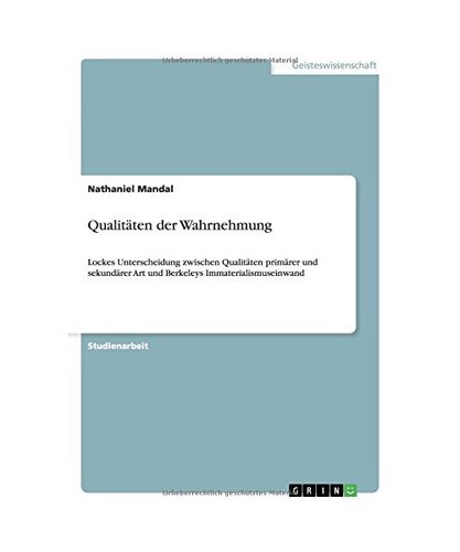 Qualitäten der wahrnehmung - qualitäten,