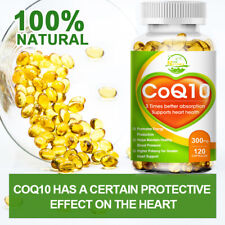 COQ 10 Coenzyme Q-10 300mg Heart Health Support, Increase Energy & Stamina 120PC