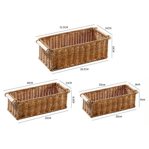 Panier rangement rotin - rangement, en