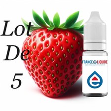 E liquide Fraise 5 X 10ml