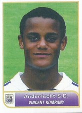 341 VINCENT KOMPANY BELGIQUE ANDERLECHT.SC SOULIER D'OR STICKER PRO LEAGUE 2019