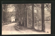 Old postcard Chablis, Le Moulin du Pâtis 1922 