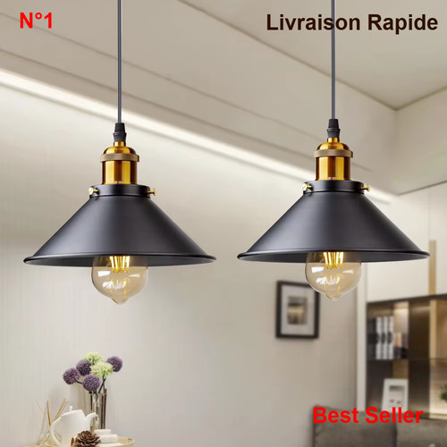 Lampe suspendue vintage loft - lampe,