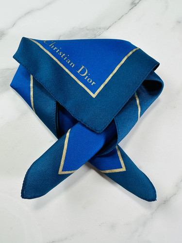 Dior carré foulard soie bleu - dior,