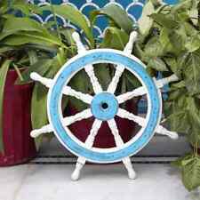 Roue de bateau pirate bateau capitaine artisanal 36 pouces en bois Gaston déc...