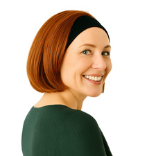 Perruque avec bandeau blond