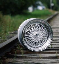 4X 16" BBS RS style 5X100 5X112 9J ET15 roues argentées pour Mercedes Subaru VW