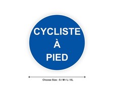 Sticker panel CYCLIST FOOT