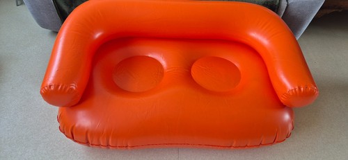 Canape gonflable orange - ,