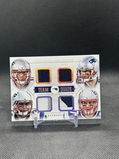 2014 NATIONAL TREASURES TEAM QUADS GRONKOWSKI EDELMAN AMENDOLA VEREEN PATCH /25