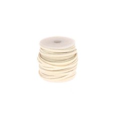 Lacet en cuir brut Plat -