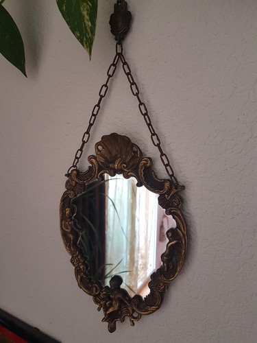 Ancien miroir mural - , en