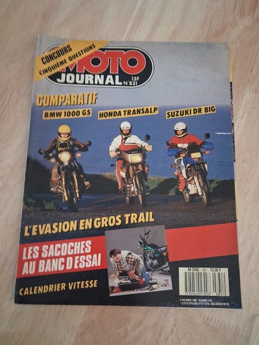 Moto journal 1988 831 bmw - 831, 1000