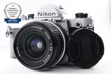 READ! **NEAR MINT LENS** Nikon FM Silver 35mm + Ai Nikkor 24mm f/2.8 From Japan
