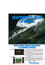 ADVERTISING 1981 MOULINEX microwave oven