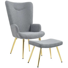Fauteuil Relax Bouclette Gris