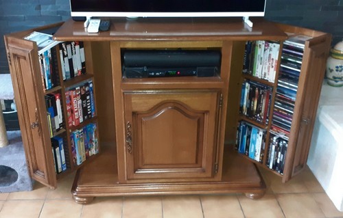 Meuble hifi rustique - meuble, en