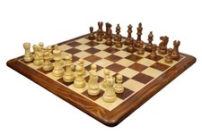 Jeu d'échecs combiné en bois pièces d'échecs classiques Staunton avec échiqui...
