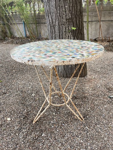 Table jardin ancienne fer - de,