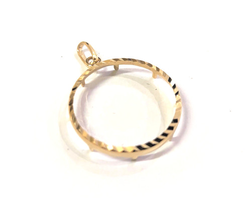 Pendentif entourage jaune - entourage,