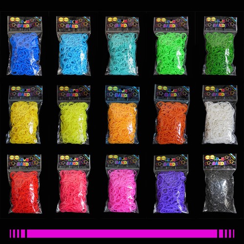 600 élastiques bracelet - , +