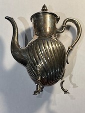 Antique 1898 800% Solid Silver Teapot (109-6/A230)