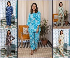 10 PC Lot Imprimé Floral Pyjama Ensemble, Coton Pyjama Ensemble,Femme Pyjama