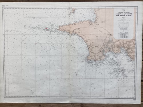 Carte marine cap chèvre - carte,
