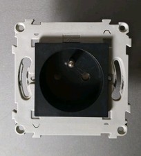 SCHNEIDER ALVAIS ALOMBARD prise de courant 2P+T anthracite à vis ALB83573 