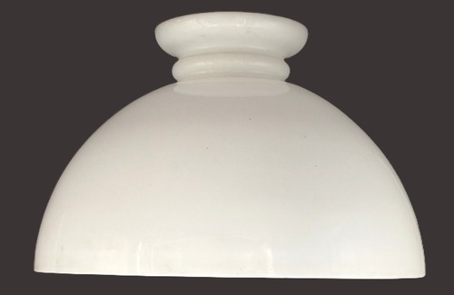 Globe opaline blanche pour - globe, en