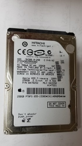 Hitachi hts545025b9sa02 250gb - hitachi,