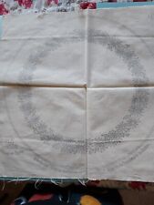 Ancien Napperon Rond A Broder