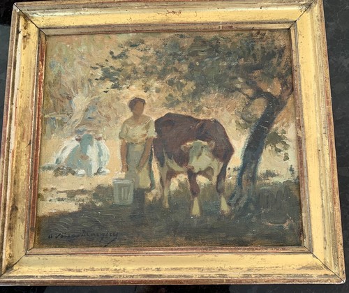 Tableau ancien peintre voisard - ancien,