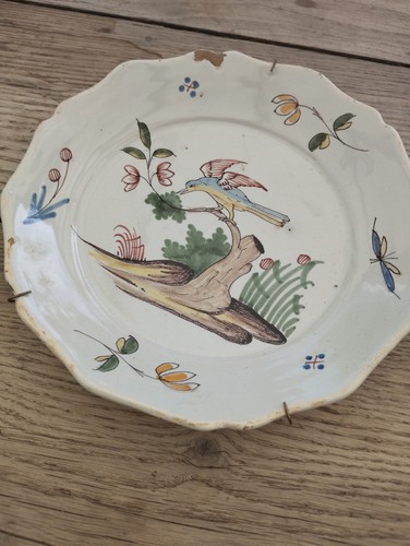 Assiette faience nevers - faience,