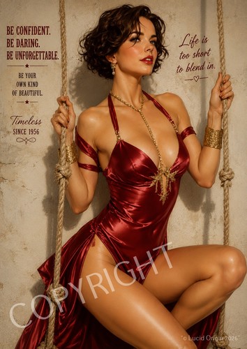 Photo pin corset rouge - pin-up,