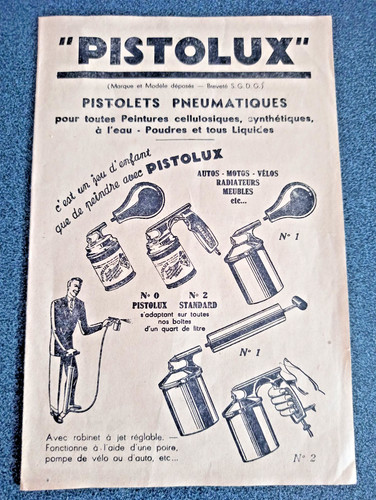 Ancienne notice pub outillage - notice,